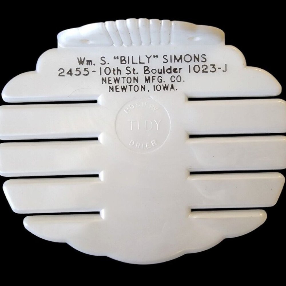 Vintage Tidy Hosiery Drier Newton Mfg Co Newton Iowa Wm S Billy Simon's Mounting